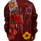 Maroon Floral Luxe Jacket