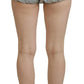 Elevated Elegance Silver High Waist Shorts