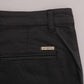 Elegant Slim-Fit Gray Cotton Trousers