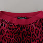 Chic High Waist Pink Leopard Mini Skirt