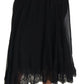 Elegant High-Waist Midi Silk-Blend Skirt