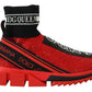 Exquisite Red Sorrento Slip-On Sneakers