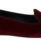 Bordeaux Velvet Devotion Loafers