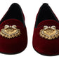 Bordeaux Velvet Devotion Loafers