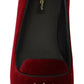 Bordeaux Velvet Devotion Loafers