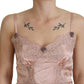 Elegant Pink Silk Lingerie Top