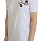 Elegant White Crewneck Cotton T-Shirt