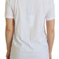 Elegant White Crewneck Cotton T-Shirt