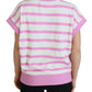 Exclusive Striped Cotton Crew Neck Tee