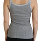 Chic Gray Sleeveless Modal-Cotton Top