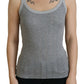 Chic Gray Sleeveless Modal-Cotton Top