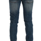 Svelte Italian Denim - Slim Fit Blue Jeans