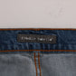 Svelte Italian Denim - Slim Fit Blue Jeans