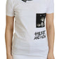 Chic Monochrome 'Here and Now' Cotton Tee