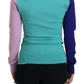 Chic Multicolor V-Neck Pullover Sweater