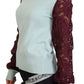 Elegant Multicolor Lace Silk Blend Sweater