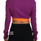 Elegant Purple Turtle Neck Pullover Sweater