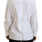 Elegant White Cotton Button-Up Top