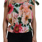 Elegant Floral Print Sleeveless Tank Top