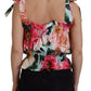 Elegant Floral Print Sleeveless Tank Top