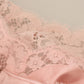 Elegant Sheer Lace Sleeveless Blouse in Pink