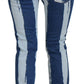 Sleek Striped Slim Fit Italian Jeans