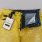 Chic High Waist Straight Jeans in Vibrant Yellow