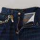 Embellished Straight Leg Designer Jeans