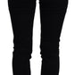 Chic High Waist Slim Fit Black Jeans