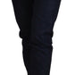 Sleek Black Low Waist Denim Pants