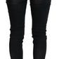 Chic Black Low Waist Straight Leg Jeans