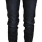 Chic Black Low Waist Straight Jeans