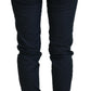 Chic Low Waist Skinny Jeans in Blue