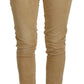 Chic Brown Low Waist Skinny Corduroy Pants