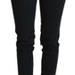 Chic Low Waist Black Skinny Jeans