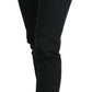 Chic Low Waist Black Skinny Jeans