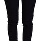 Chic Black Low Waist Denim Skinny Jeans