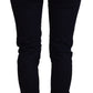 Chic Black Low Waist Denim Skinny Jeans