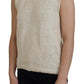 Chic Beige Sleeveless Tank Top