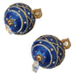 Elegant Dangling Crystal Christmas Ball Earrings