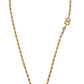 Gold Brass Chain SUPER PIG Pendant Logo Necklace