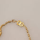 Gold Brass Chain SUPER PIG Pendant Logo Necklace