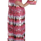 Opulent Pink Sequined Floor-Length Dress