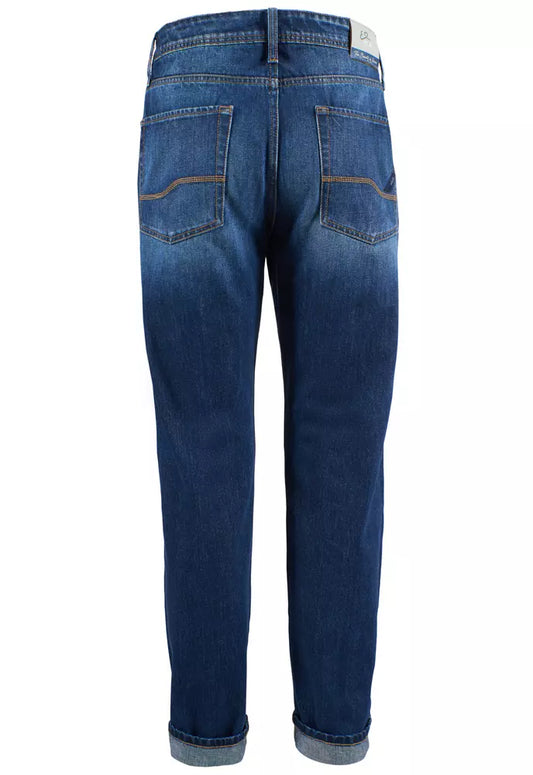 Blue Cotton Men Jeans