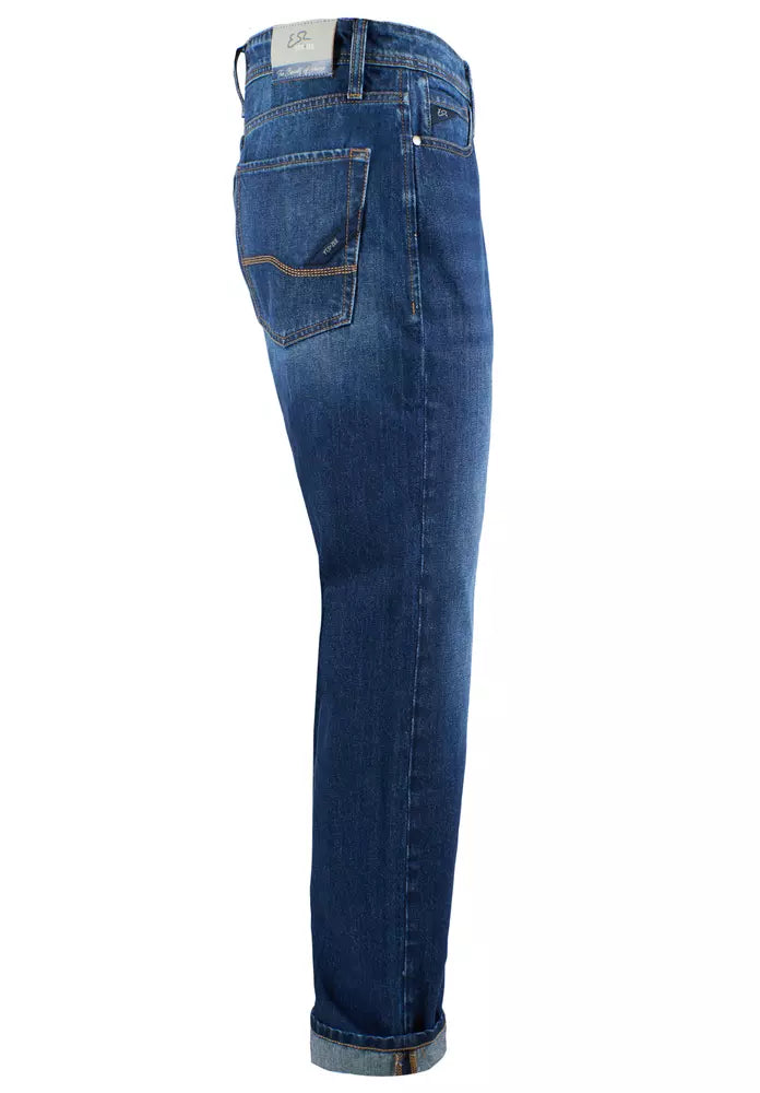 Blue Cotton Men Jeans