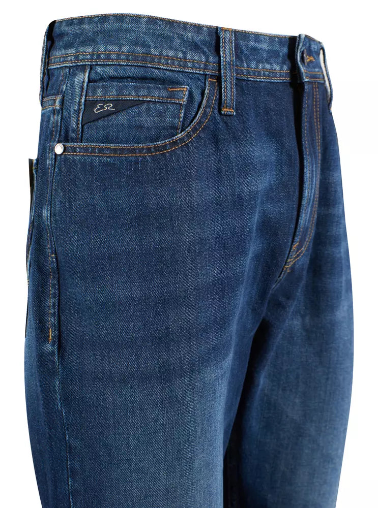 Blue Cotton Men's Jeans