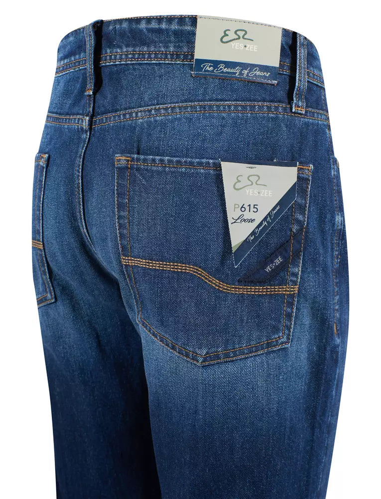 Blue Cotton Men's Jeans