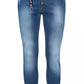 Chic Slim Fit Men's Jeans - Versatile Blue Denim