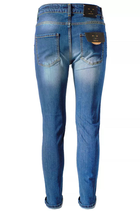 Blue Cotton Men Jeans