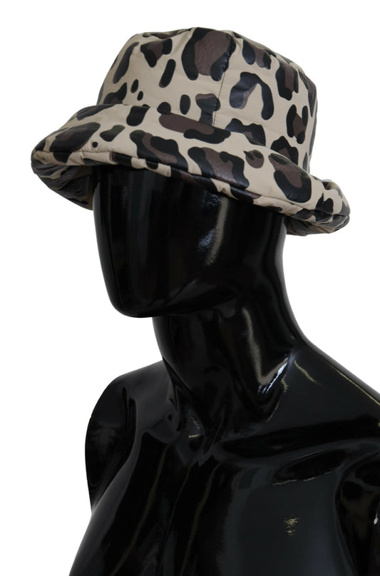 Multicolor Goose Down Bucket Hat